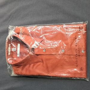 NWT Geoffrey Beene Rust Men's Dress Shirt